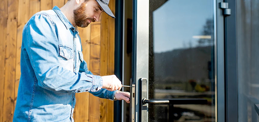 Frameless Glass Storefront Door Locks Replacement in Ontario, CA